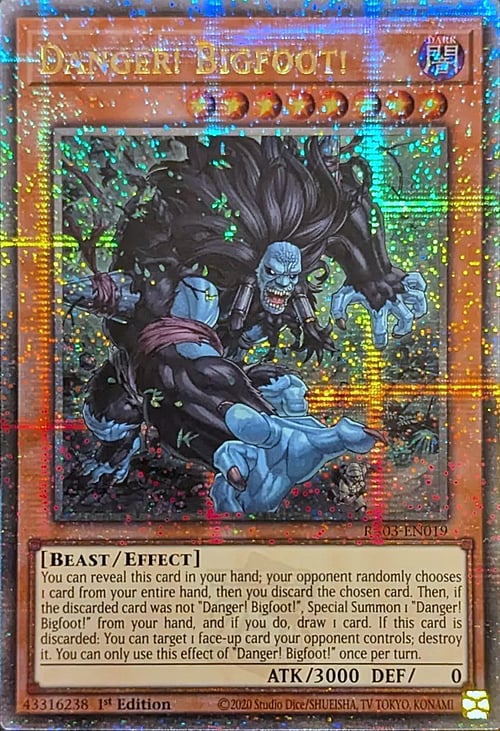 Danger! Bigfoot! Card Front