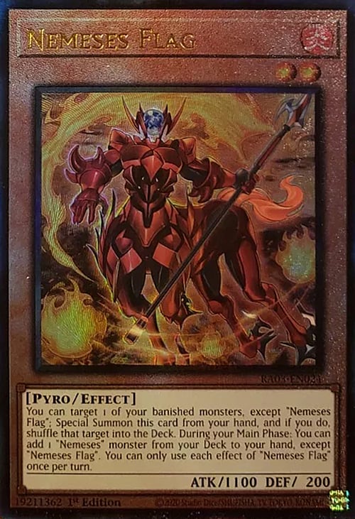 Nemeses Flag Card Front