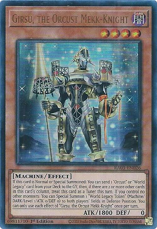 Girsu, the Orcust Mekk-Knight Card Front