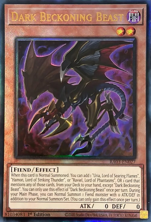 Bestia Richiamo Oscuro Card Front