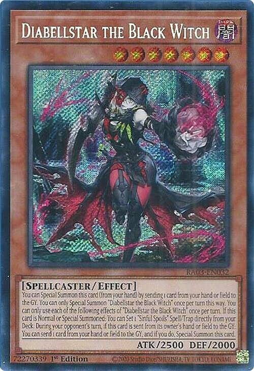 Diabellstar the Black Witch Card Front