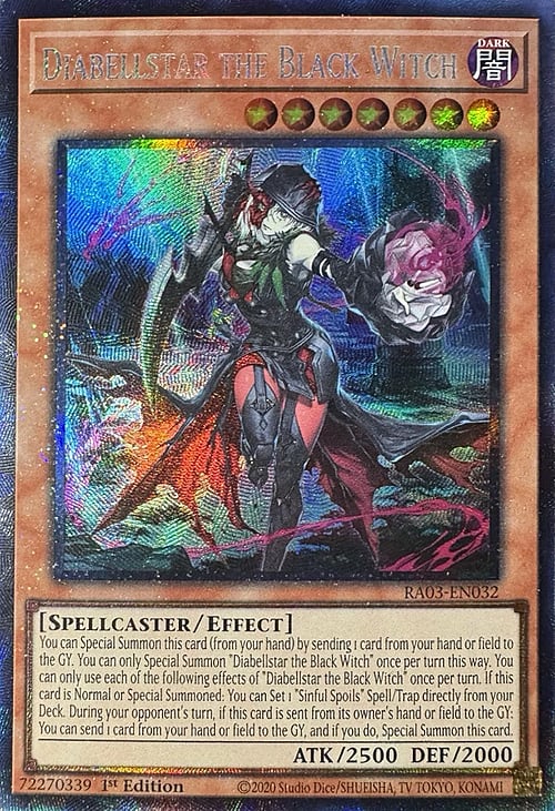 Diabellstar the Black Witch Card Front