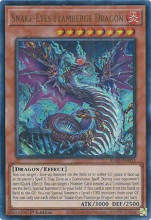 Snake-Eyes Flamberge Dragon Card Front