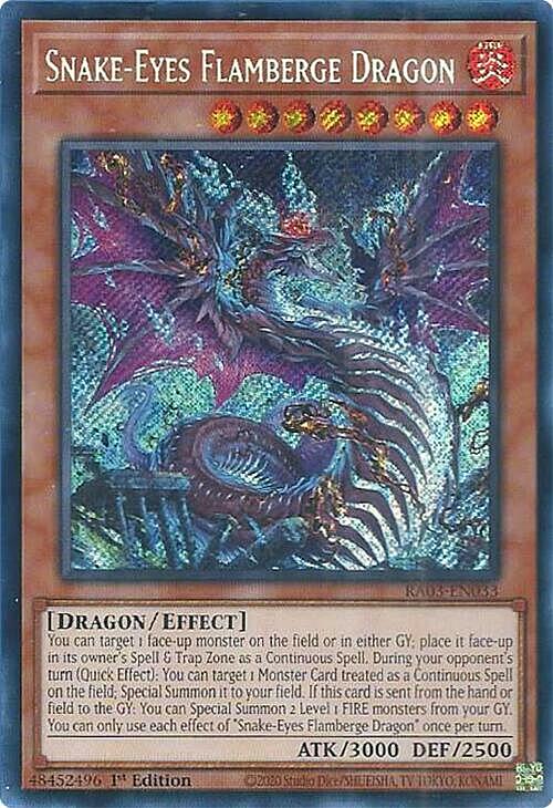 Snake-Eyes Flamberge Dragon Card Front