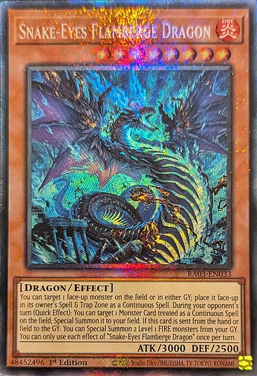 Snake-Eyes Flamberge Dragon Card Front