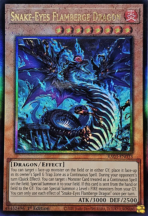 Snake-Eyes Flamberge Dragon Card Front