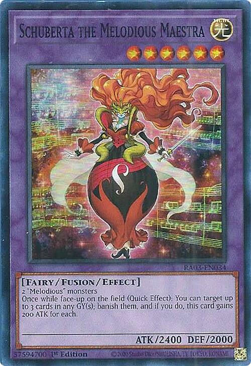 Schuberta the Melodious Maestra Card Front