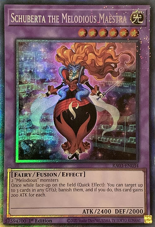 Schuberta the Melodious Maestra Card Front