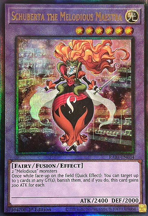 Schuberta the Melodious Maestra Card Front