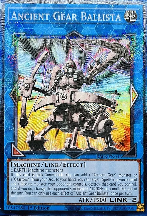 Ballista-Ingranaggio Antico Card Front