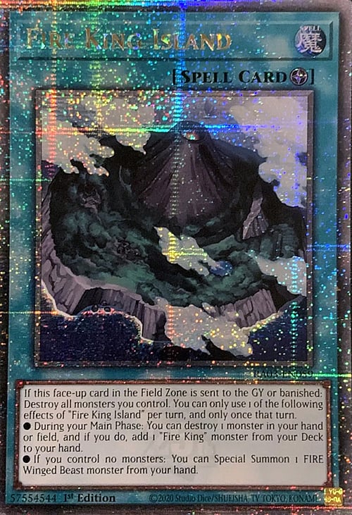 Isola del Re del Fuoco Card Front