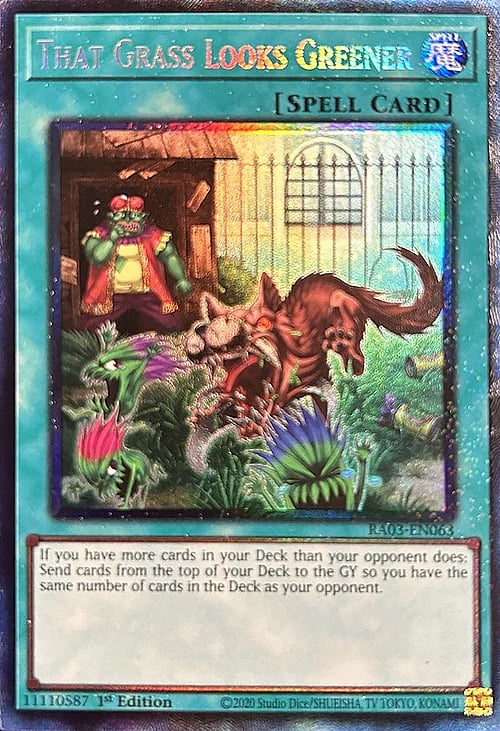 That Grass Looks Greener Card Front