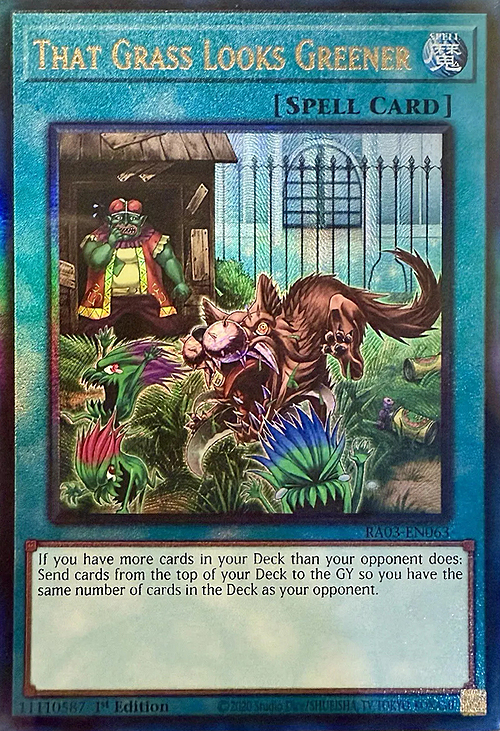 That Grass Looks Greener Card Front