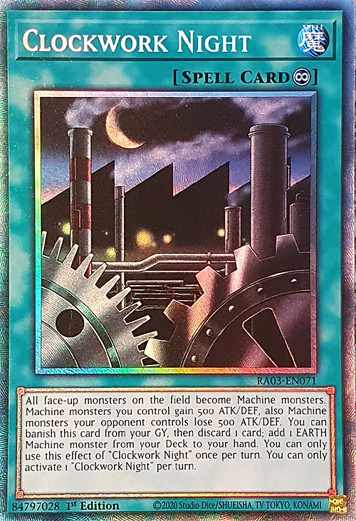 Clockwork Night Card Front
