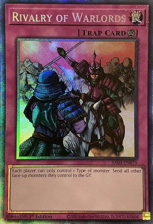 Rivalità dei Signori della Guerra Card Front
