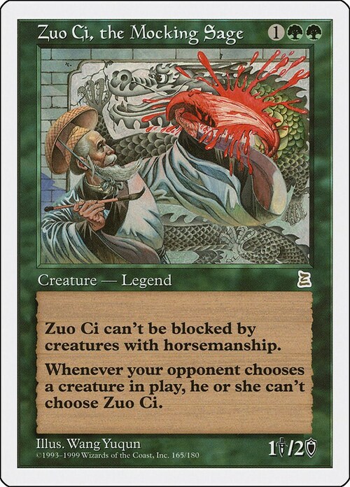 Zuo Ci, the Mocking Sage Card Front