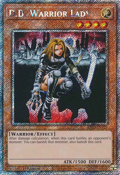 D.D. Warrior Lady Card Front