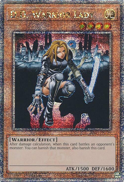 D.D. Warrior Lady Card Front
