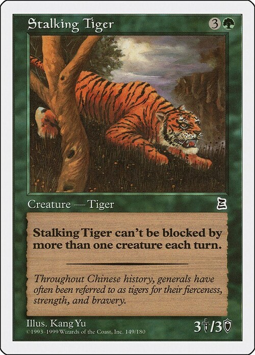 Stalking Tiger Card Front