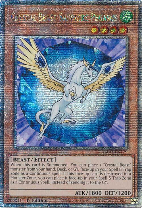 Crystal Beast Sapphire Pegasus Card Front