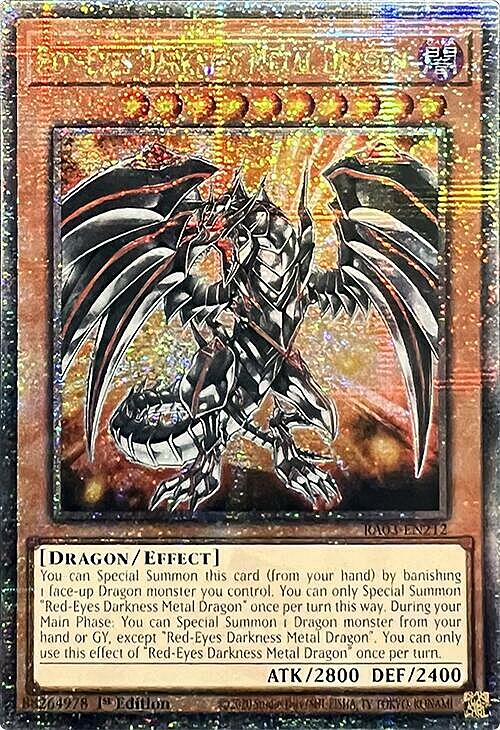 Red-Eyes Darkness Metal Dragon Card Front