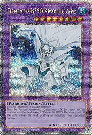 Elemental HERO Absolute Zero · Quarter Century Secret Rare 231qsec