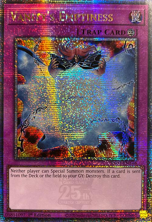 Vanity's Emptiness Card Front