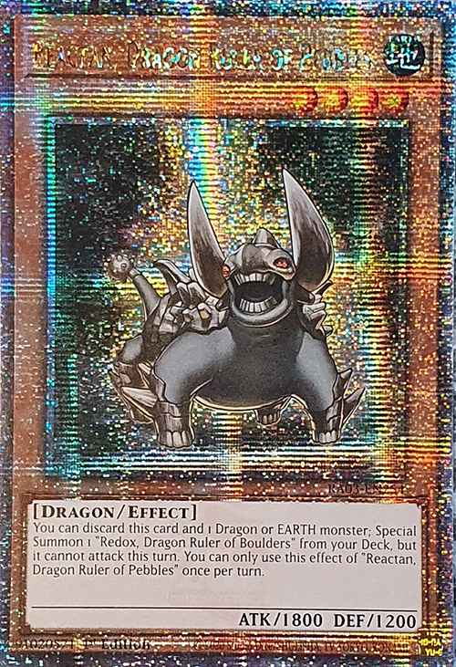 Reactan, Dragon Ruler of Pebbles Card Front