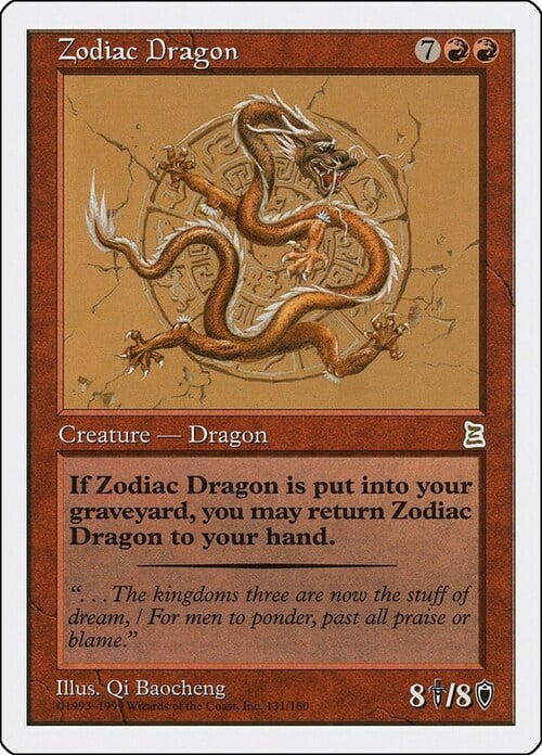 Zodiac Dragon Card Front
