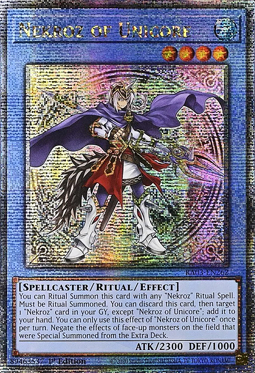 Nekroz di Unicorno Card Front