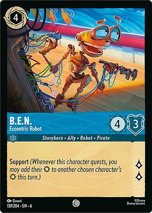 B.E.N. - Eccentric Robot Card Front
