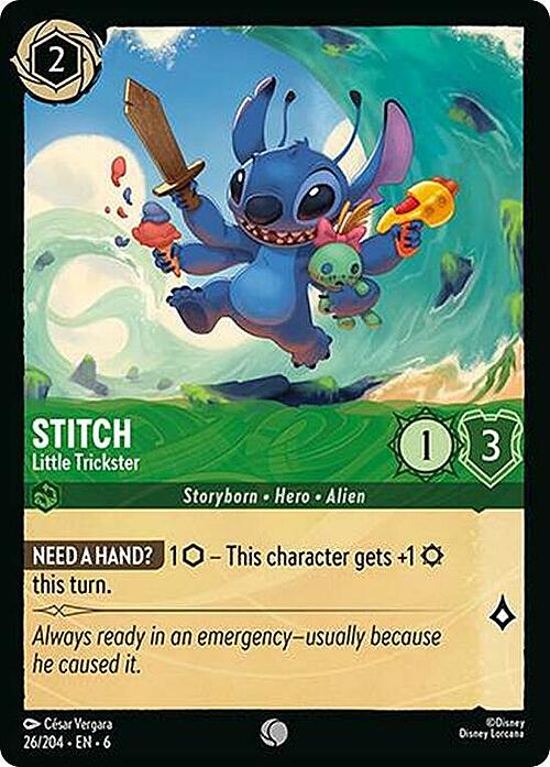 Stitch - Little Trickster Card Front