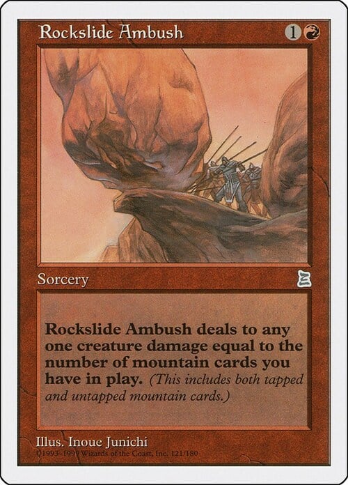 Rockslide Ambush Card Front