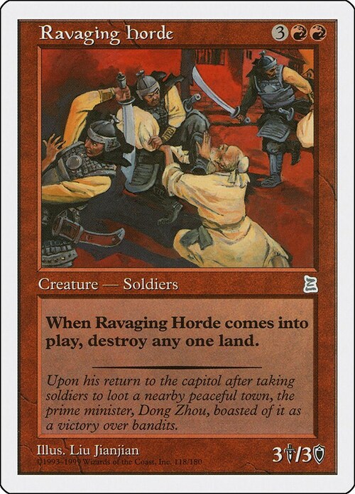 Ravaging Horde Card Front