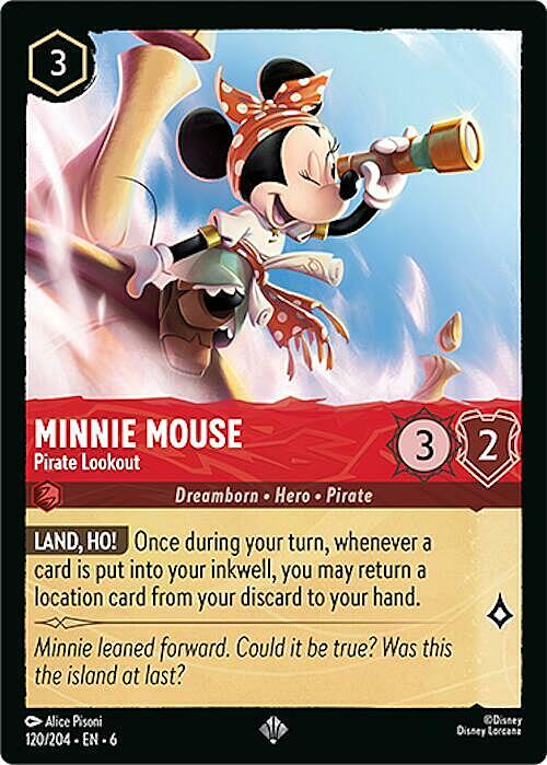 Minnie Mouse - Pirate Lookout Card Front