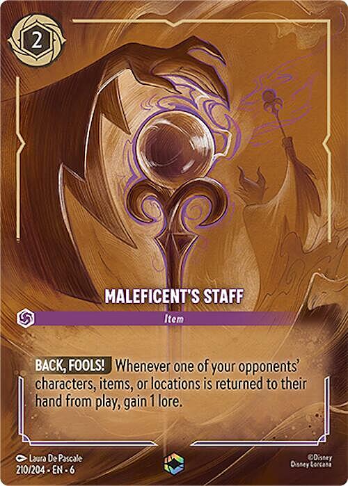 Maleficent's Staff Card Front