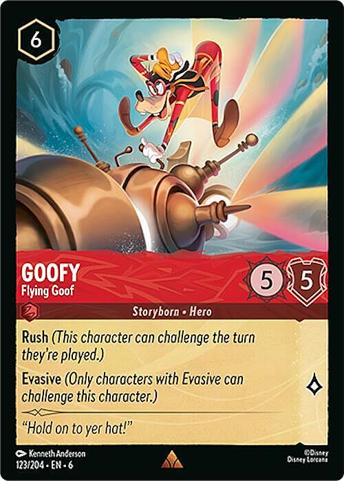 Goofy - Flying Goof Card Front