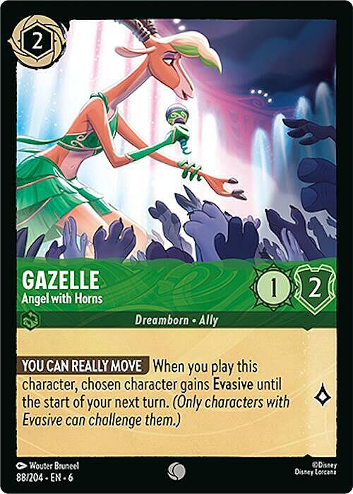 Gazelle - Angel with Horns Card Front