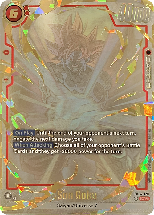 Son Goku Card Front