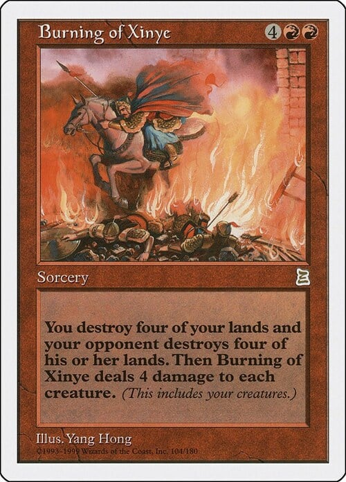 Burning of Xinye Card Front