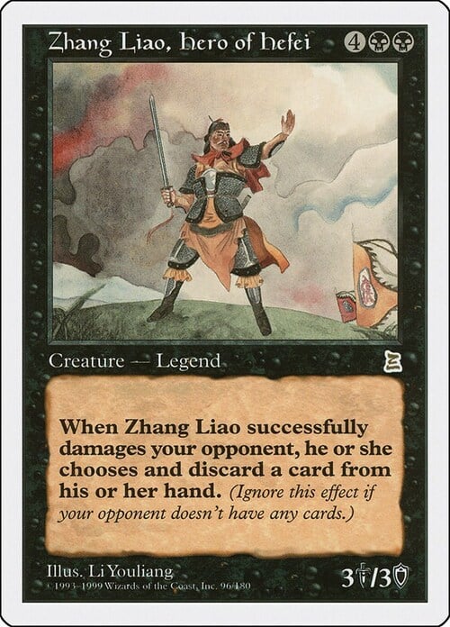 Zhang Liao, Hero of Hefei Card Front