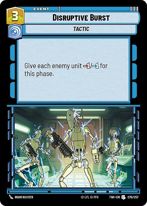 Disruptive Burst Card Front