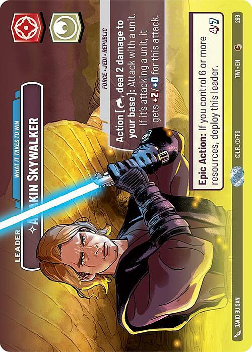 Anakin Skywalker - What it Takes to Win Card Front