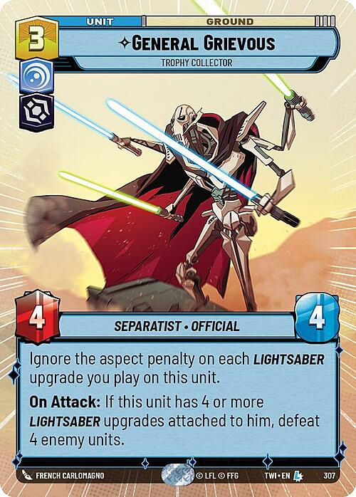 General Grievous - Trophy Collector Card Front