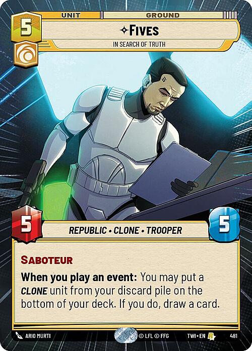 Fives - In Search of Truth Card Front