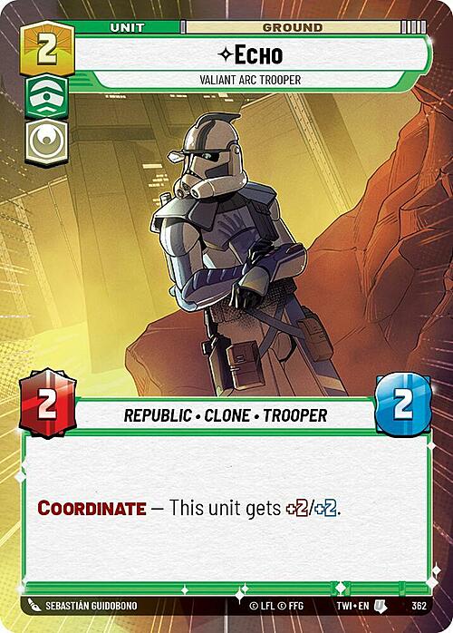 Echo - Valiant ARC Trooper Card Front