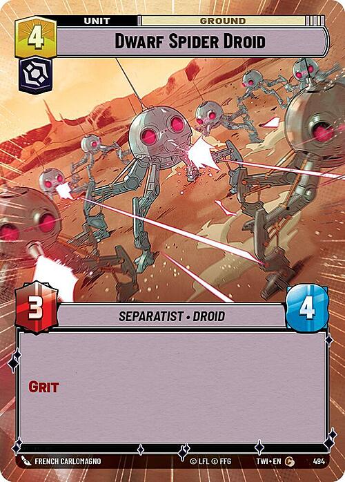 Dwarf Spider Droid Card Front