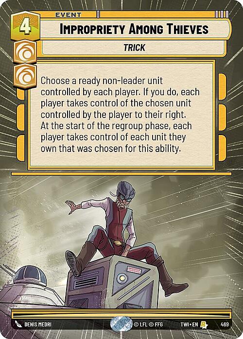 Impropriety Among Thieves Card Front