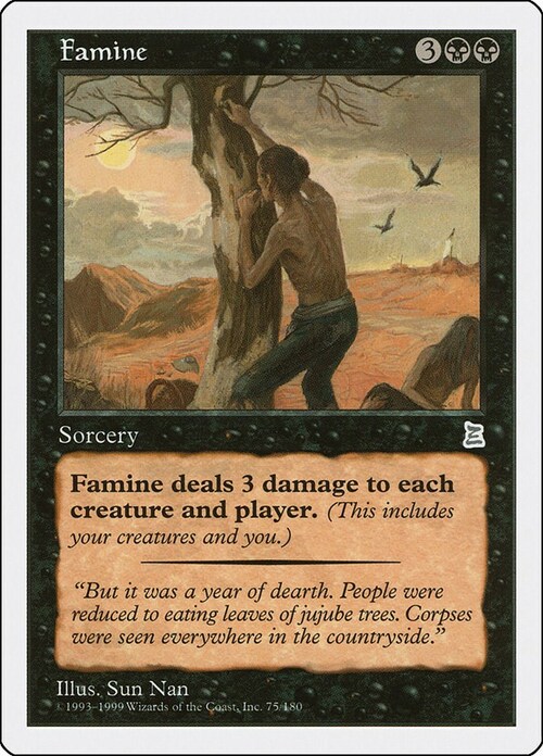 Famine Card Front