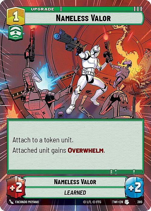 Nameless Valor Card Front